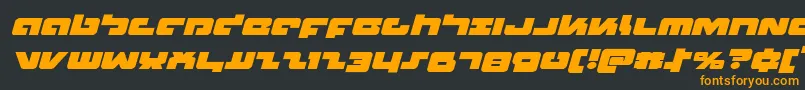 Boomstickexpandital Font – Orange Fonts on Black Background
