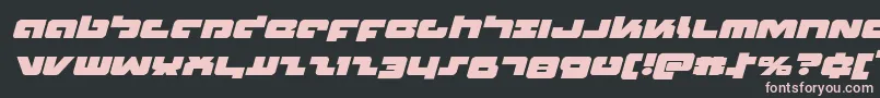 Boomstickexpandital Font – Pink Fonts on Black Background