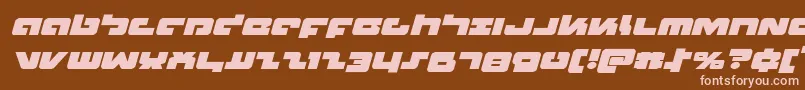 Boomstickexpandital Font – Pink Fonts on Brown Background
