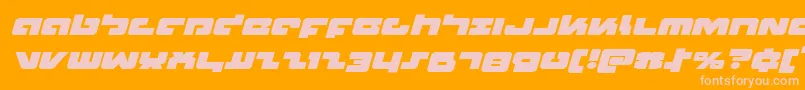 Шрифт Boomstickexpandital – розовые шрифты на оранжевом фоне