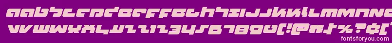Boomstickexpandital Font – Pink Fonts on Purple Background