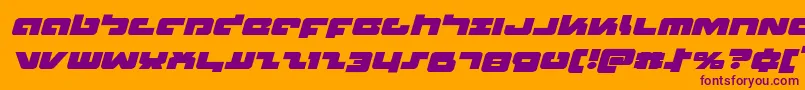Boomstickexpandital Font – Purple Fonts on Orange Background