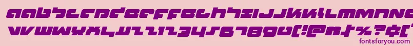 Boomstickexpandital Font – Purple Fonts on Pink Background