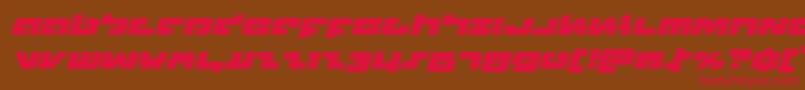 Boomstickexpandital Font – Red Fonts on Brown Background