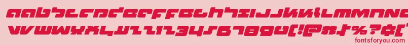 Boomstickexpandital Font – Red Fonts on Pink Background