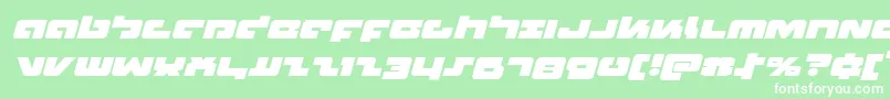 Boomstickexpandital Font – White Fonts on Green Background