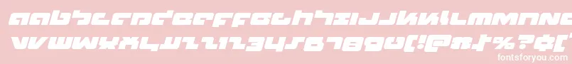 Boomstickexpandital Font – White Fonts on Pink Background