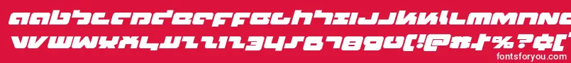 Boomstickexpandital Font – White Fonts on Red Background