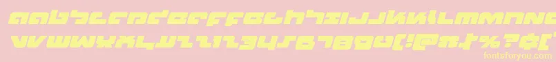Boomstickexpandital Font – Yellow Fonts on Pink Background
