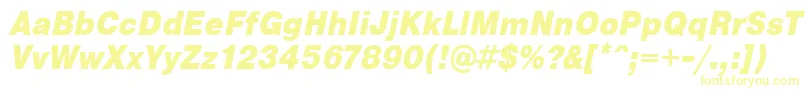 PragmaticaCondensedBlackOblique Font – Yellow Fonts