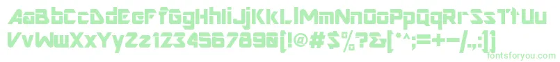 NimroddisplaysskBold Font – Green Fonts on White Background