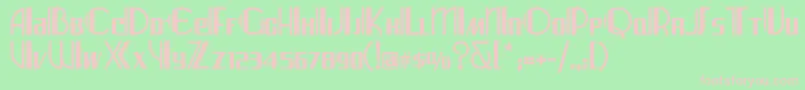 Arizonaairwaysnf Font – Pink Fonts on Green Background