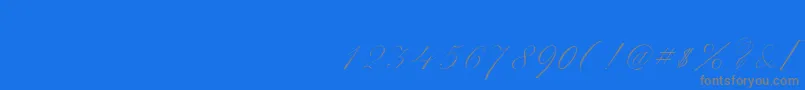 fuente ScriptThinPen – Fuentes Grises Sobre Fondo Azul