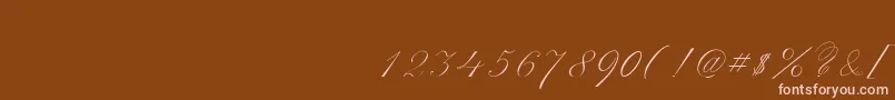 fuente ScriptThinPen – Fuentes Rosadas Sobre Fondo Marrón