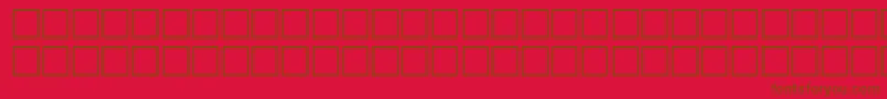 NextRegular Font – Brown Fonts on Red Background