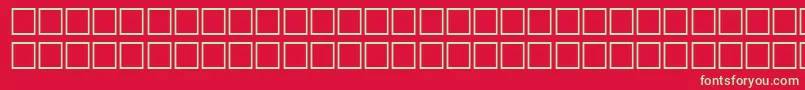 フォントNextRegular – 赤い背景に緑の文字