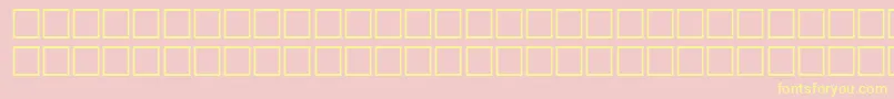 NextRegular-Schriftart – Gelbe Schriften auf rosa Hintergrund