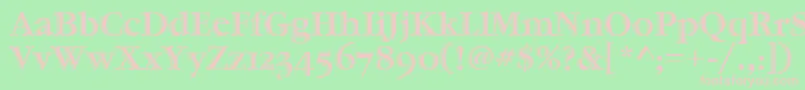 GaramondHtldOsItcTt Font – Pink Fonts on Green Background