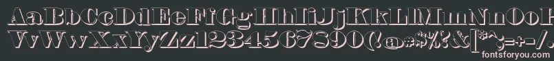 FetteBauerscheAntiquaShadowUnz1 Font – Pink Fonts on Black Background