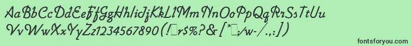 fuente LightninLetPlain.1.0 – Fuentes Negras Sobre Fondo Verde