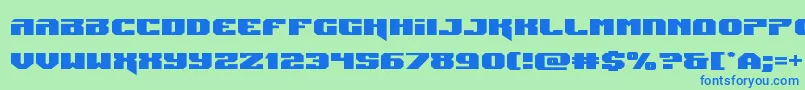 Jumpersexpand Font – Blue Fonts on Green Background