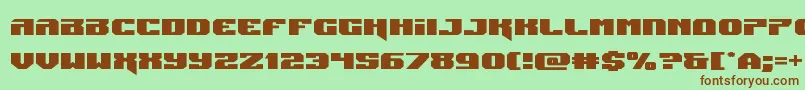 Jumpersexpand-fontti – ruskeat fontit vihreällä taustalla