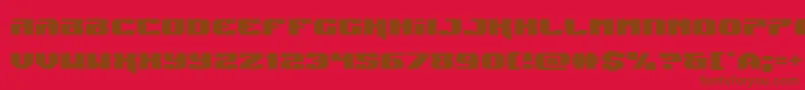 Jumpersexpand Font – Brown Fonts on Red Background