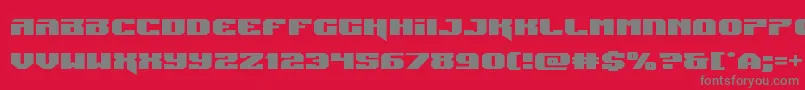 Weitere Informationen zur Jumpersexpand-Schriftart Jumpersexpand-Schriftart – Graue Schriften auf rotem Hintergrund