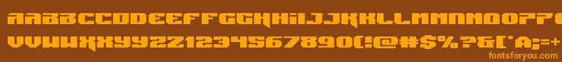 Jumpersexpand Font – Orange Fonts on Brown Background