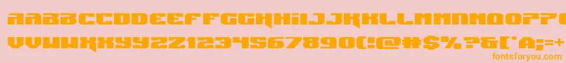 Jumpersexpand Font – Orange Fonts on Pink Background