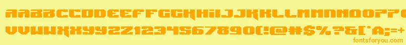 Jumpersexpand Font – Orange Fonts on Yellow Background