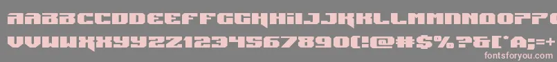フォントJumpersexpand – 灰色の背景にピンクのフォント