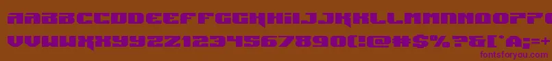 Jumpersexpand-fontti – violetit fontit ruskealla taustalla
