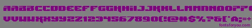 Jumpersexpand Font – Purple Fonts on Gray Background