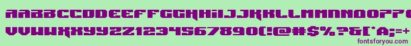 Jumpersexpand-fontti – violetit fontit vihreällä taustalla