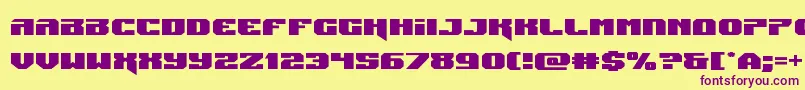 Jumpersexpand-fontti – violetit fontit keltaisella taustalla