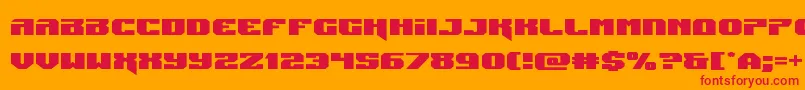 Jumpersexpand Font – Red Fonts on Orange Background