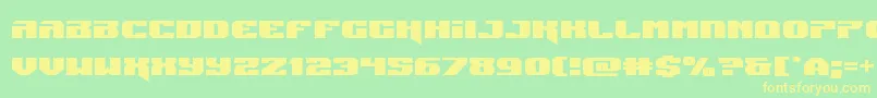 Jumpersexpand Font – Yellow Fonts on Green Background