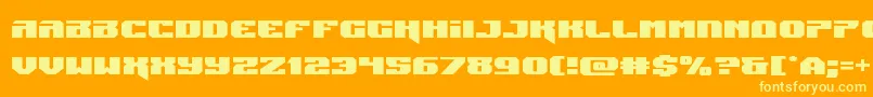 Jumpersexpand Font – Yellow Fonts on Orange Background