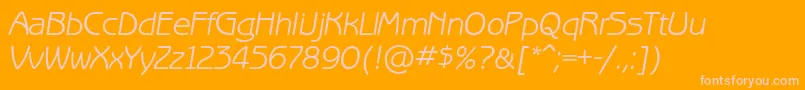 BenguiatgothiccItalic Font – Pink Fonts on Orange Background