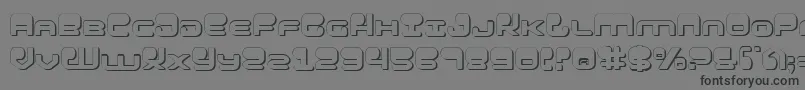 HypnoAgent3D Font – Black Fonts on Gray Background