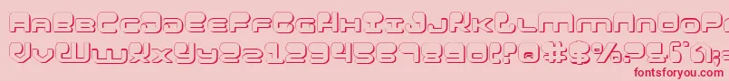 HypnoAgent3D Font – Red Fonts on Pink Background