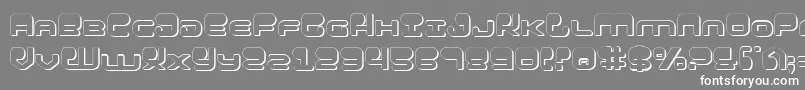 HypnoAgent3D Font – White Fonts on Gray Background