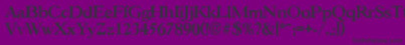 GascogneantiqueMediumRegular Font – Black Fonts on Purple Background