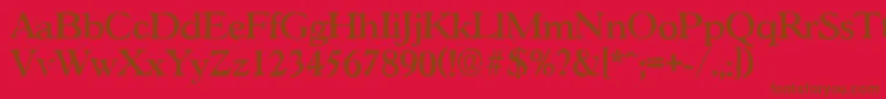 GascogneantiqueMediumRegular Font – Brown Fonts on Red Background