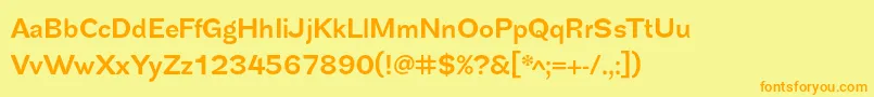 SplendidSans Font – Orange Fonts on Yellow Background