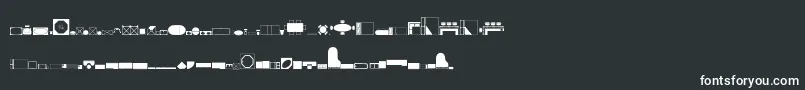 Czcionka Homeplanning – białe czcionki