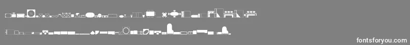 フォントHomeplanning – 灰色の背景に白い文字