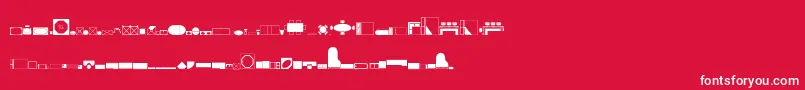 フォントHomeplanning – 赤い背景に白い文字