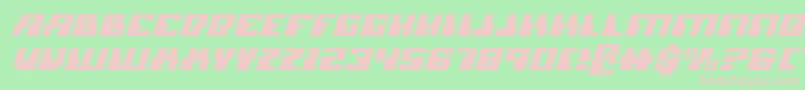 Micronianei Font – Pink Fonts on Green Background